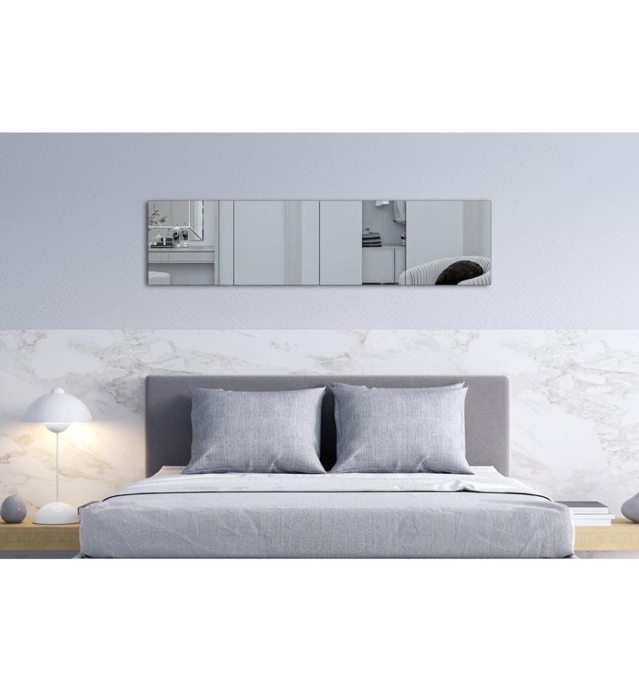 Specchio, argento, specchio infrangibile a prova di otturatore, specchio acrilico con supporto in MDF