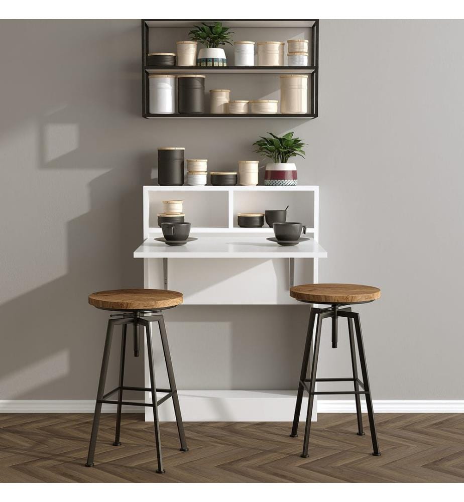 Blanc, Tables Basses, 96X70X15 cm, Assiette De Particules Enrobée De Mélamine