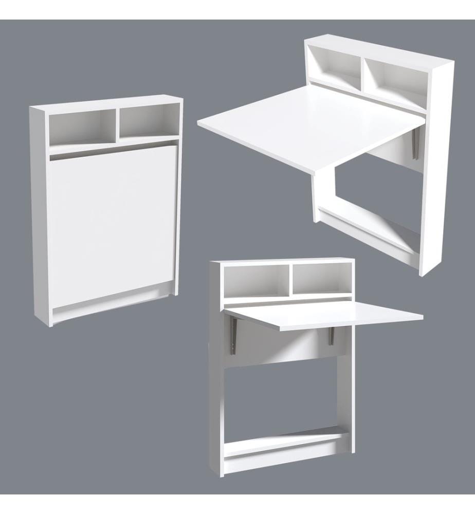 Blanc, Tables Basses, 96X70X15 cm, Assiette De Particules Enrobée De Mélamine