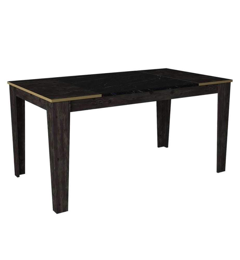 Noir, Or, Tables Basses, 76,2X145X85 cm, Assiette De Particules À Revêtement En Mélamine