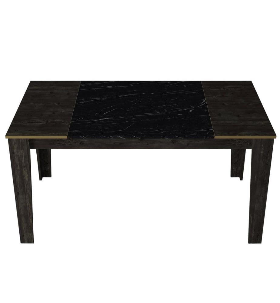 Noir, Or, Tables Basses, 76,2X145X85 cm, Assiette De Particules À Revêtement En Mélamine