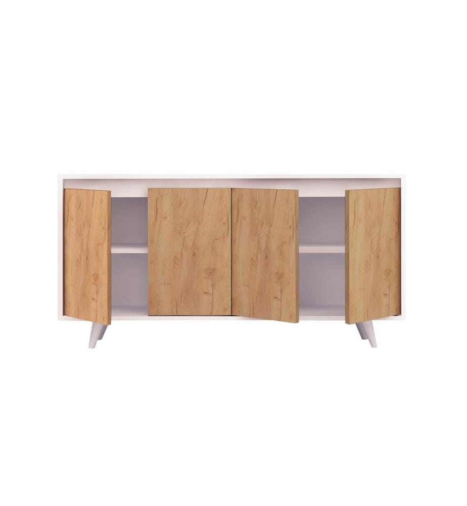 Console, OakWhite, Melamine Coated Particle Board