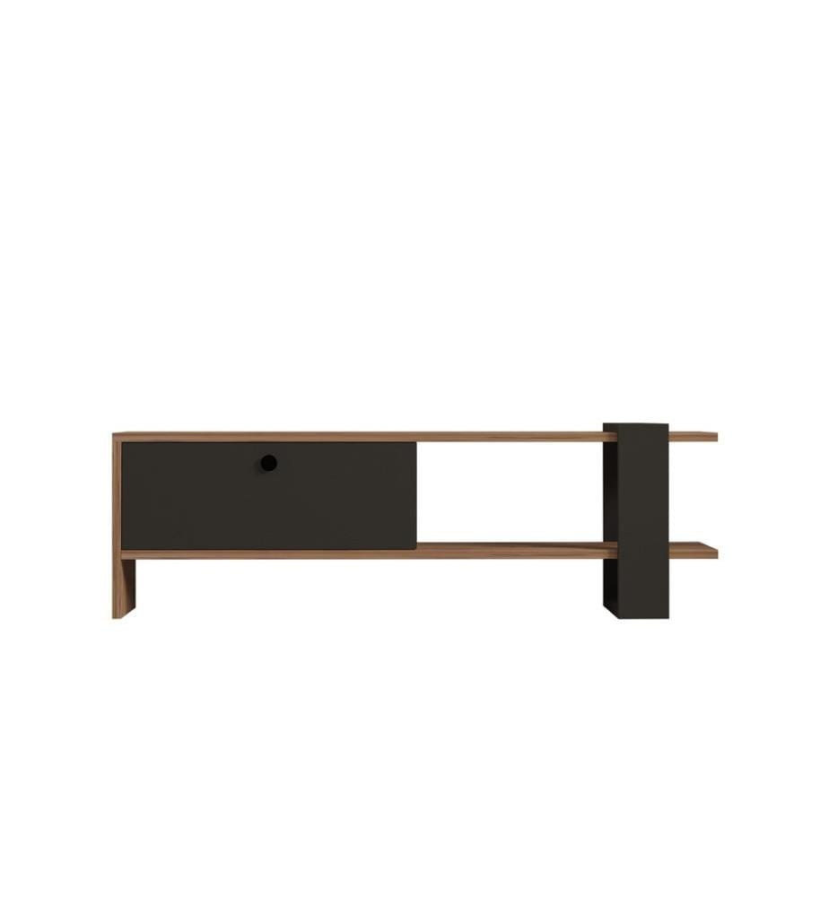 Anthrazit, Tv Schränke, 36,8X120X25 cm, Melaminbeschichtete Partikelplatte