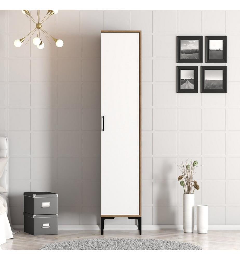 Armoire, Noyer, Blanc, Panneau de particules mélaminé