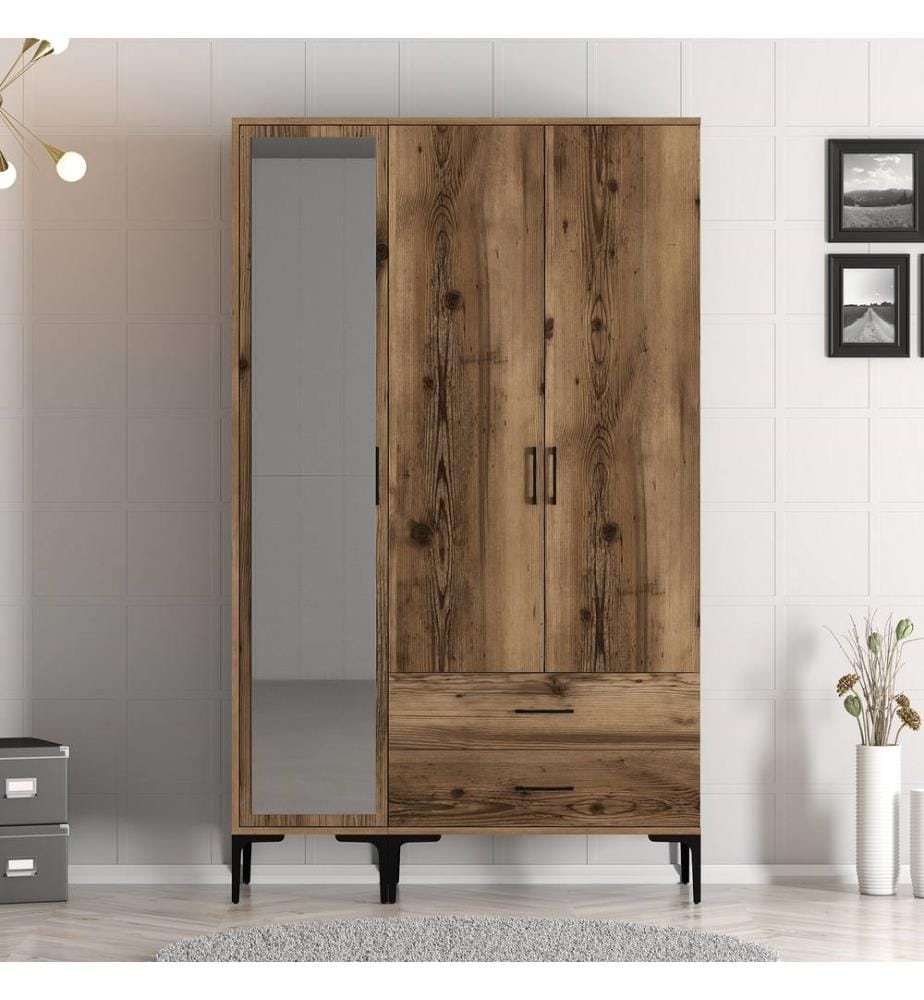 Armoire, Noyer, Panneau de particules mélaminé