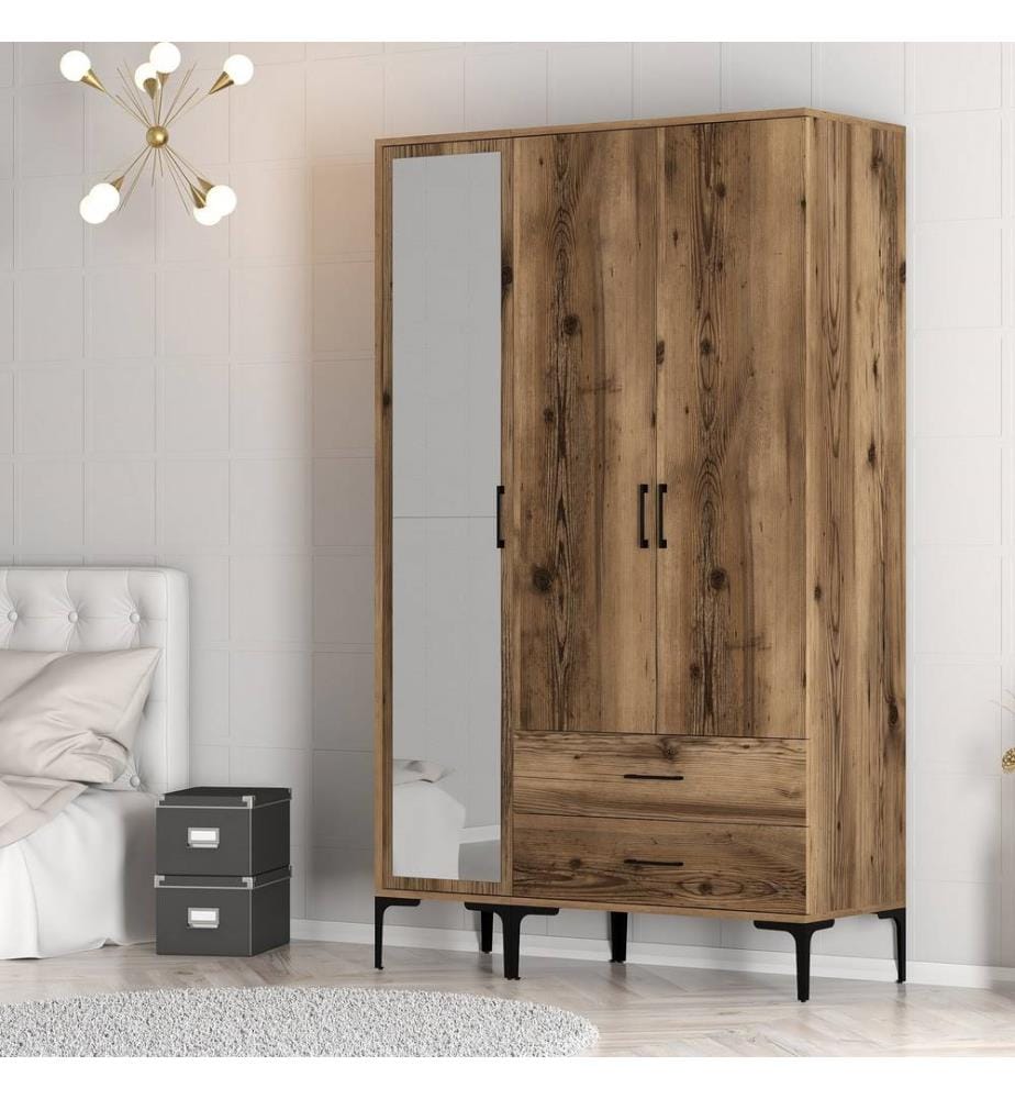 Armoire, Noyer, Panneau de particules mélaminé