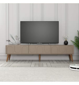 TV-Element, Atlas, Nussbaum, 100% Melaminharzbeschichtete Platte