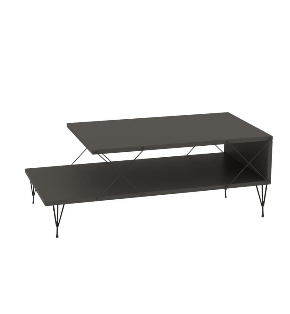 Coffee Table, Anthracite, Melamine Coated Particle Board