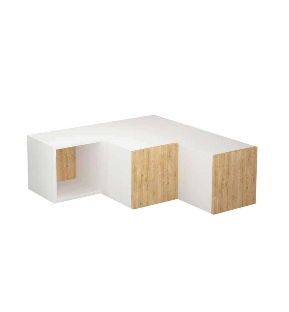 Weiss,Eiche, Tv Schränke, 32X90X92 cm, Melaminbeschichtete Partikelplatte