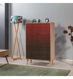 Sonomo, Armadi Per Scarpe, 127X80X36 cm, Piastra Di Particelle Con Rivestimento A Melamina
