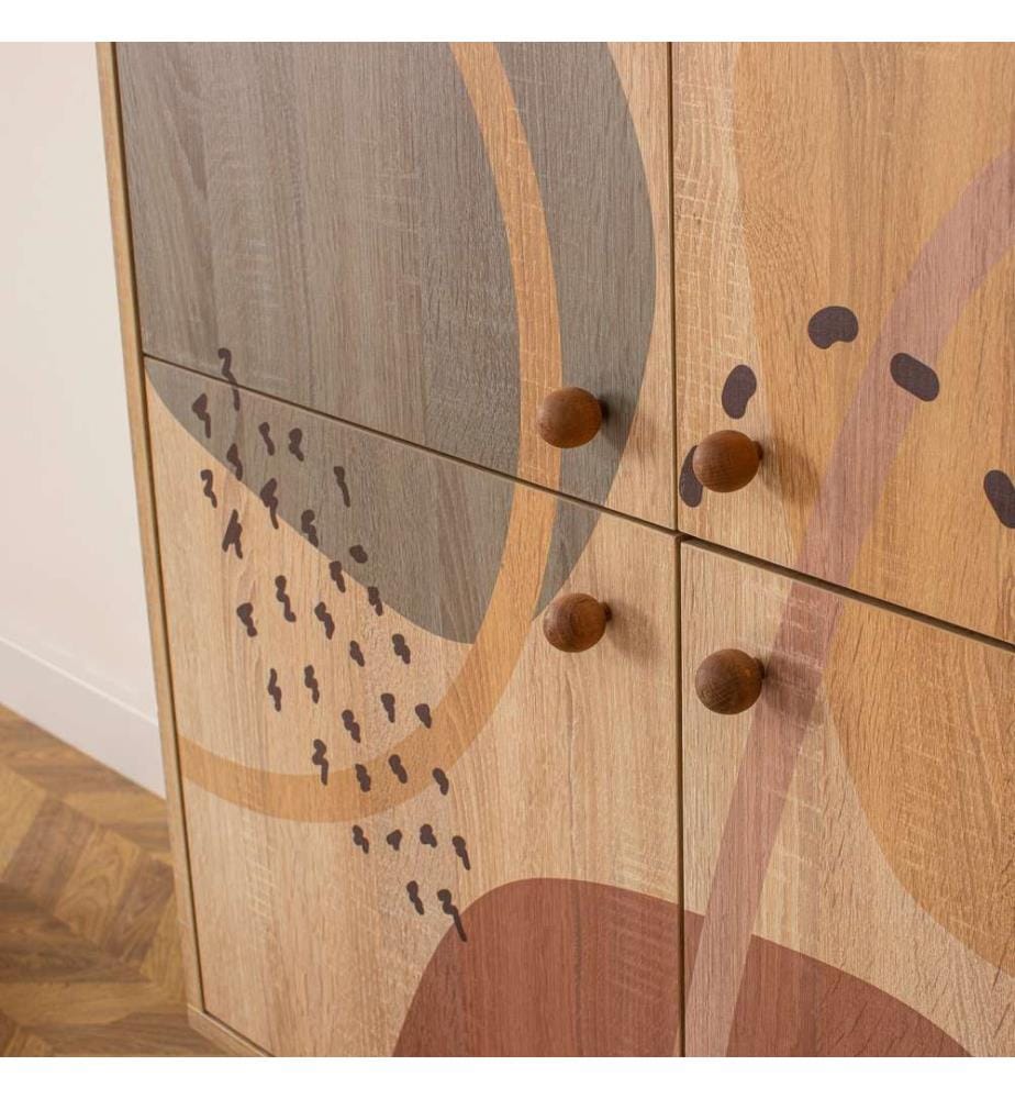 Armoire Multipose, Disque De Particules Mobilisées À À En Mélamine