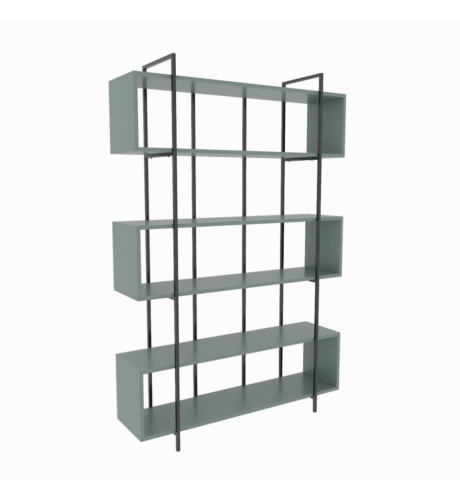 Etagère, Vert, Noir, Panneau de particules mélaminé