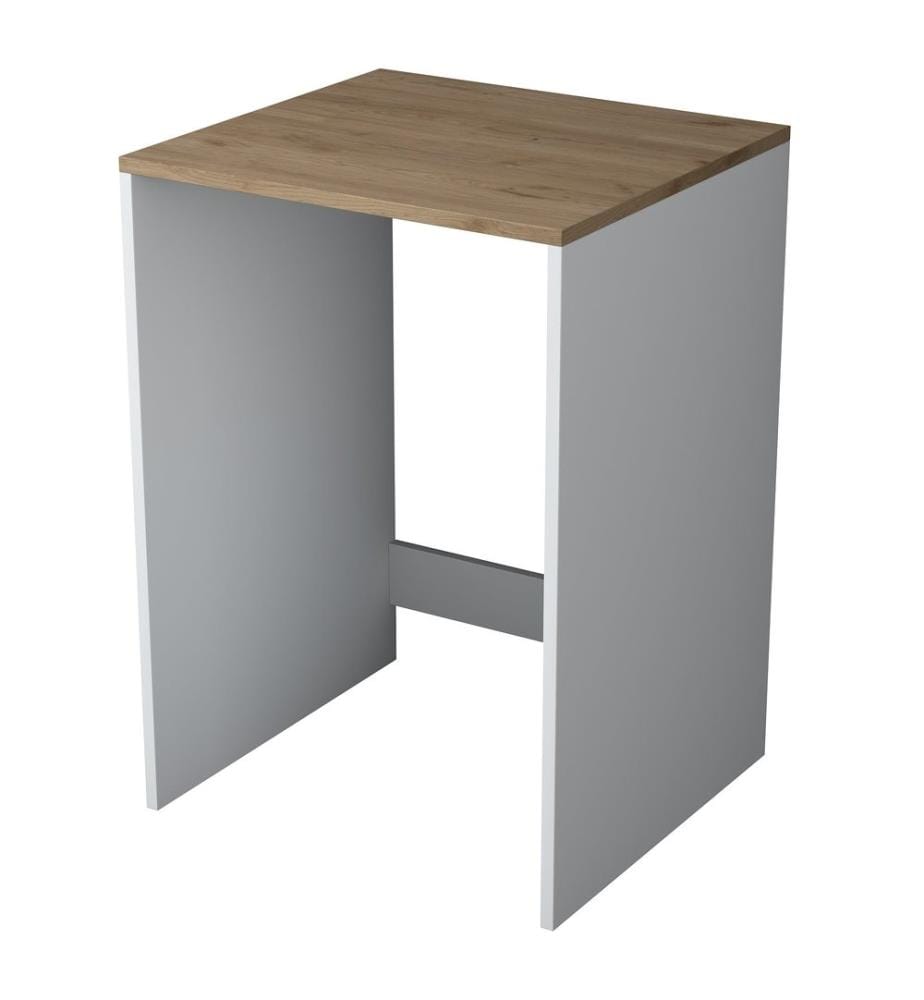 Nussbaumfarbe,Weiss, Badezimmerschränke, 91,8X65X60 cm, Melaminbeschichtete Partikelplatte