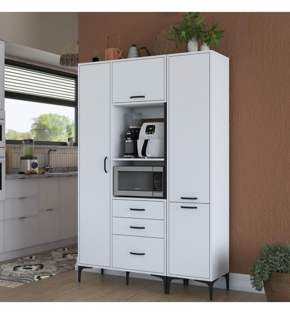 Cabinet polyvalent, blanc, mélaminé E1 Quality Chipboard