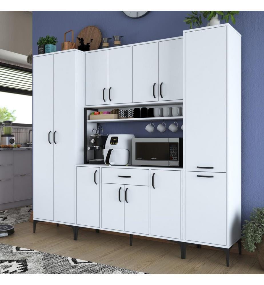 Cabinet polyvalent, blanc, mélaminé E1 Quality Chipboard
