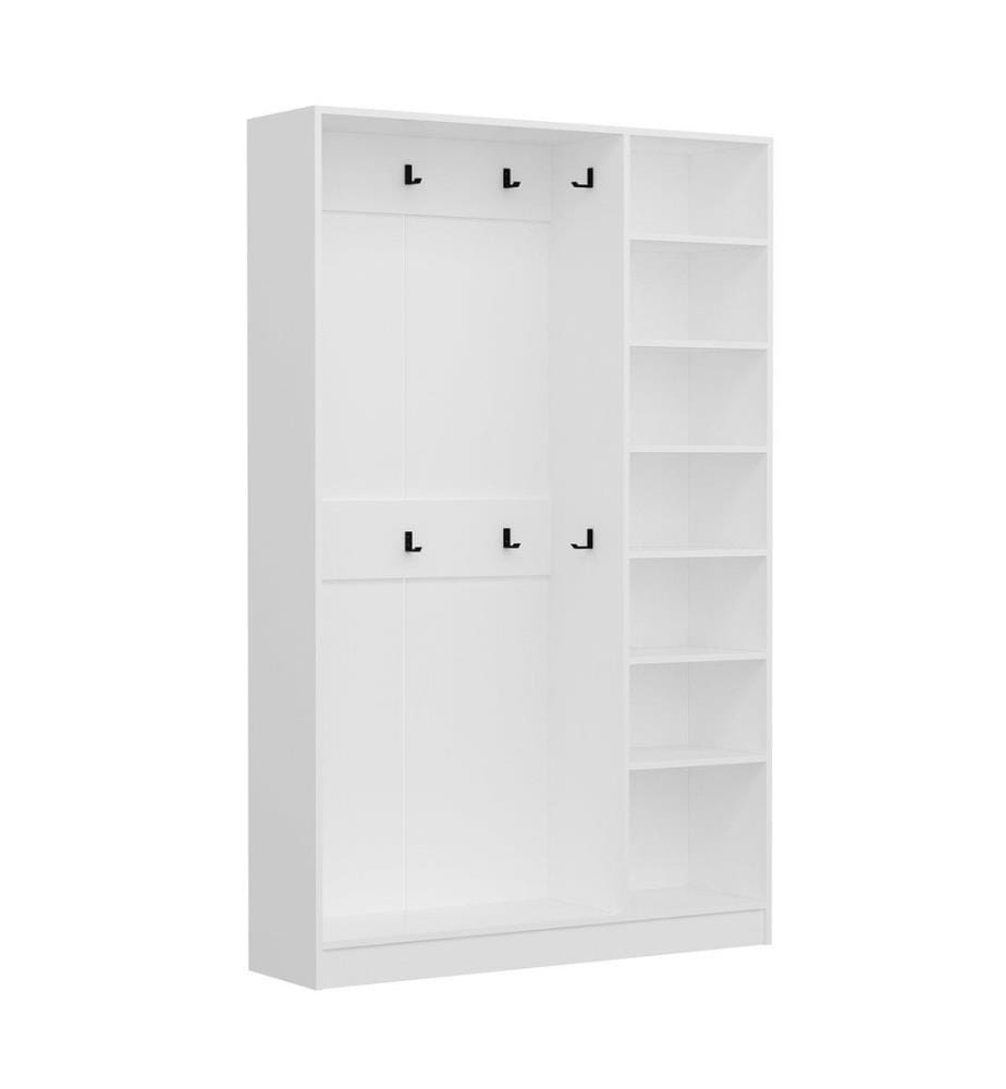 Portemanteau, blanc, 100 % panneau de particules mélaminé