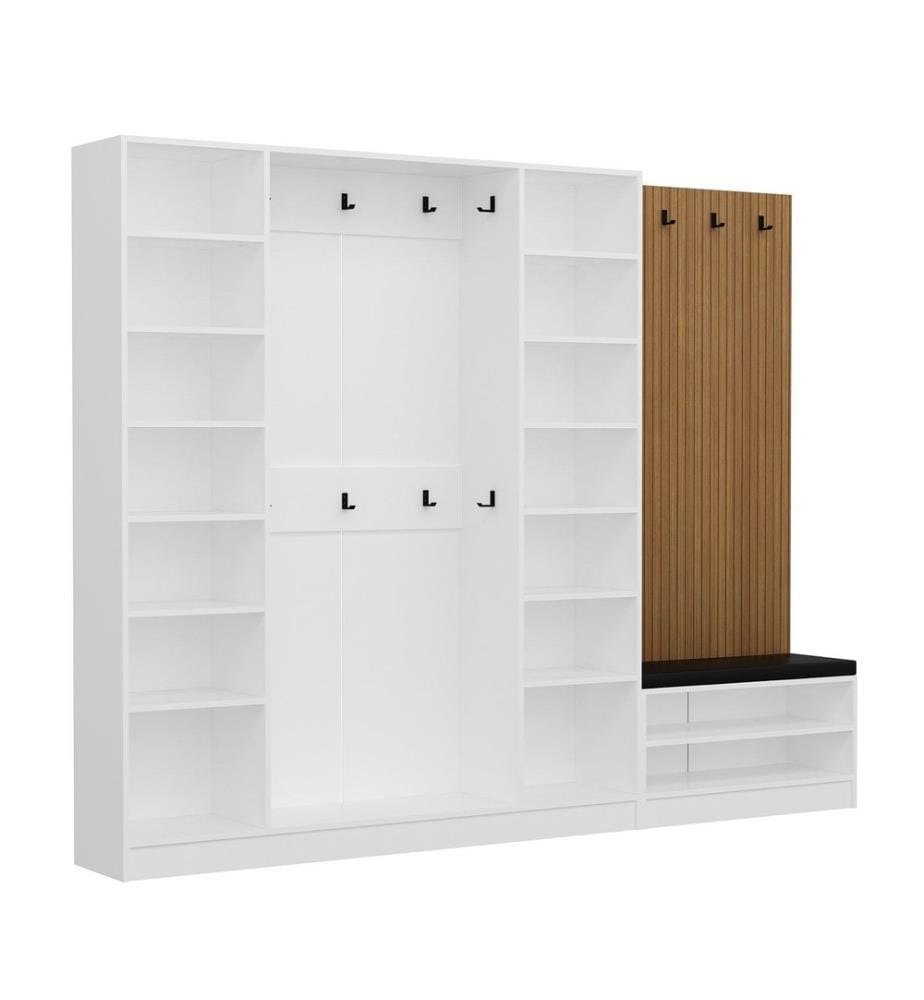 Portemanteau, blanc, 100 % panneau de particules mélaminé