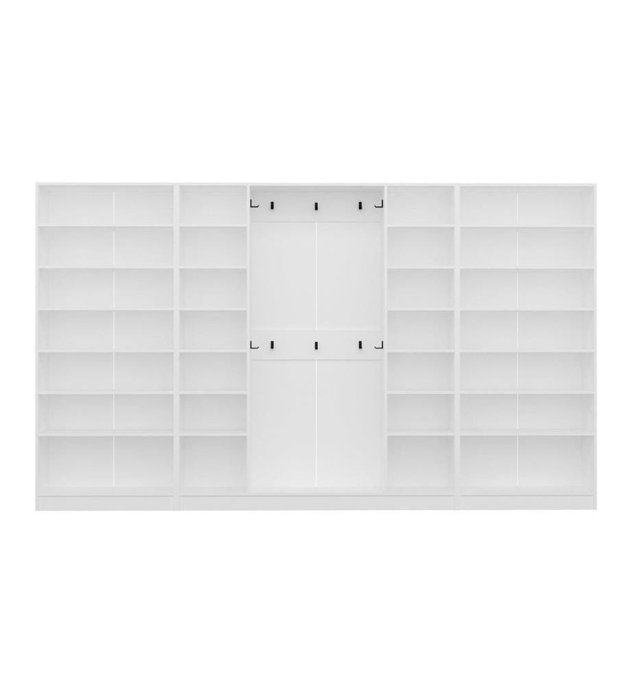 Portemanteau, blanc, 100 % panneau de particules mélaminé