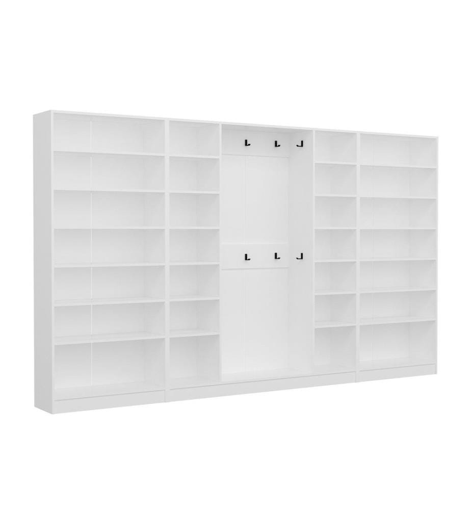 Portemanteau, blanc, 100 % panneau de particules mélaminé