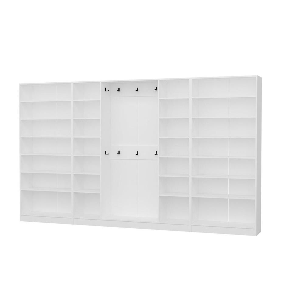 Portemanteau, blanc, 100 % panneau de particules mélaminé