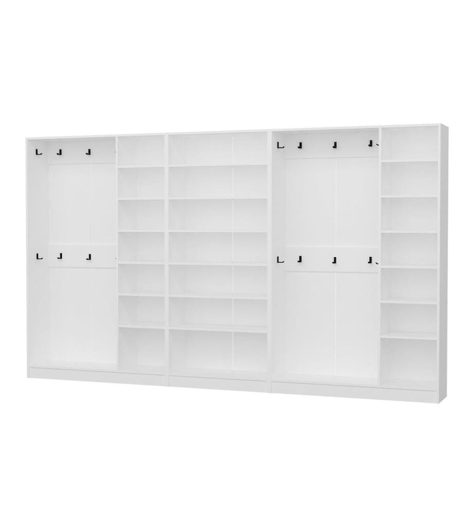 Portemanteau, blanc, 100 % panneau de particules mélaminé