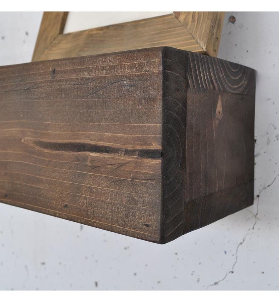 Dekoratives Wandregal aus Holz, 100 % Massivholz