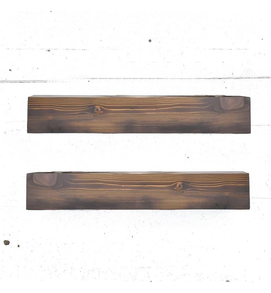Dekoratives Wandregal aus Holz, 100 % Massivholz