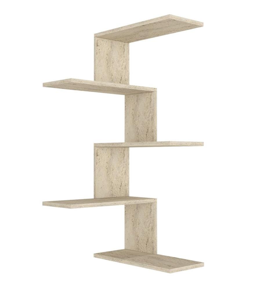 Étagère murale, travertin, 100 % panneau de particules mélaminé
