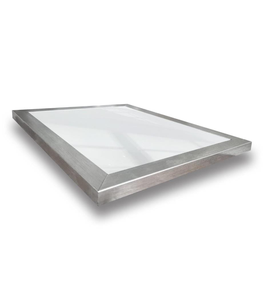 Set di specchi, 6 pezzi, argento, vetro, cornice in plastica laminata