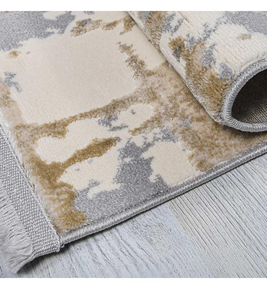 Hall Carpet, Grey, Beige, Cream, 60% Polypropylene / 40% Polyester, 80 x 450 cm