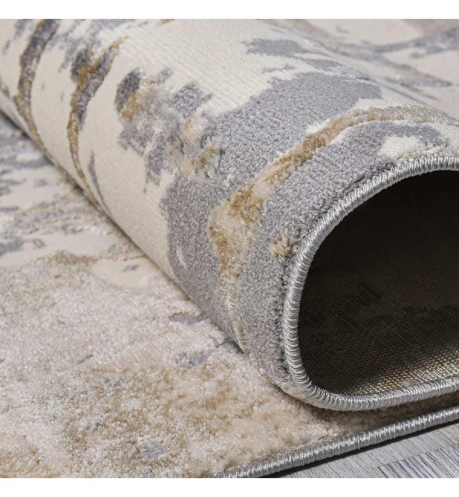 Hall Carpet, Grey, Beige, Cream, 60% Polypropylene / 40% Polyester, 80 x 450 cm