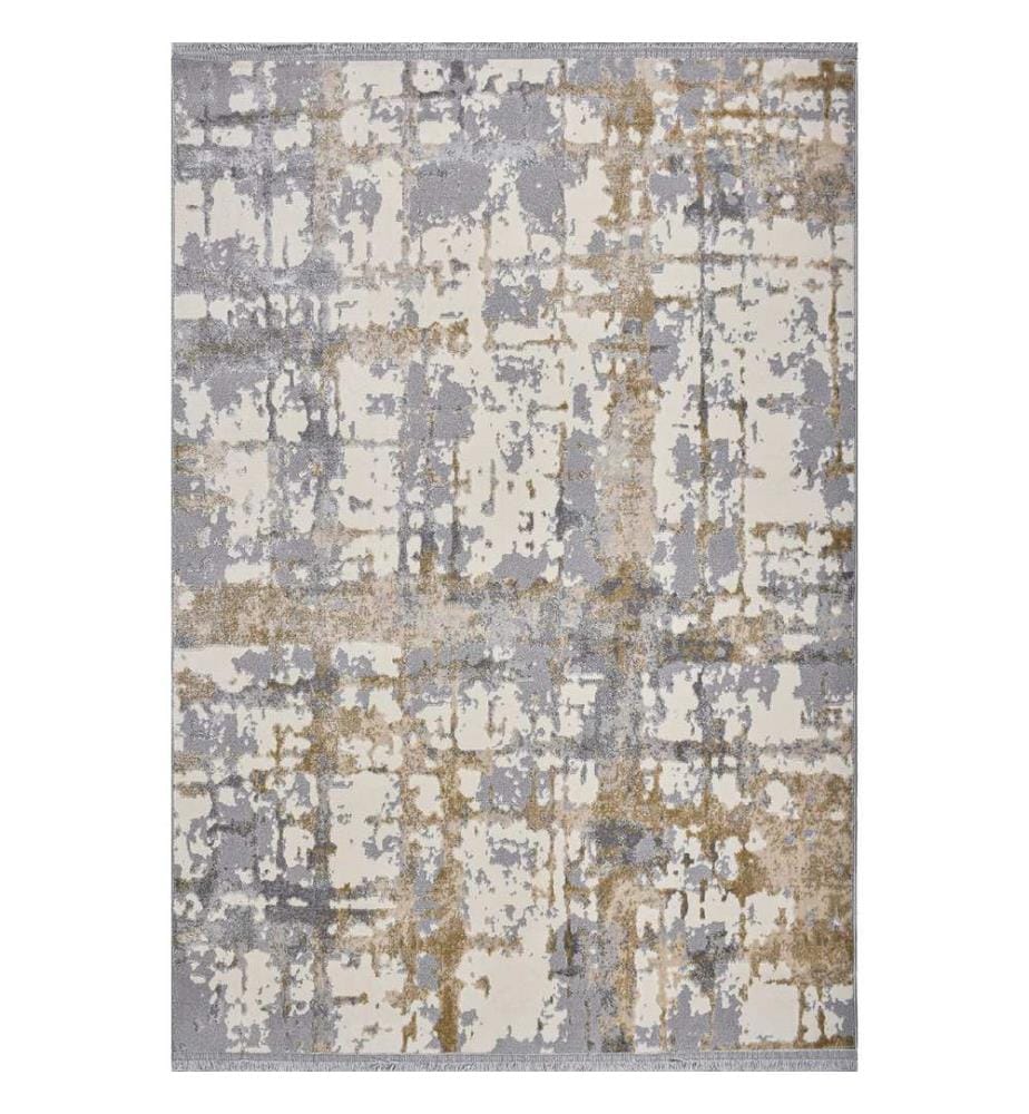 Hall Carpet, Grey, Beige, Cream, 60% Polypropylene / 40% Polyester, 80 x 450 cm