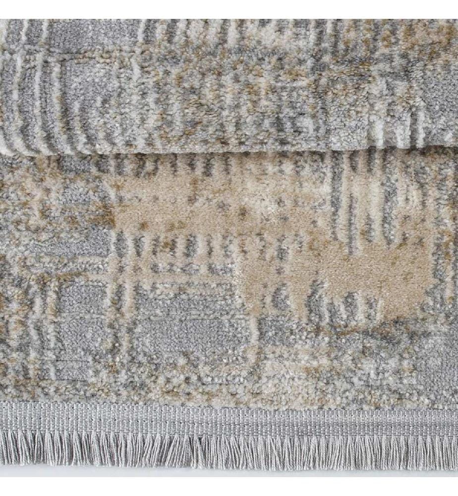 Hall Carpet, Grey, Beige, Cream, 60% Polypropylene / 40% Polyester, 100 x 150 cm