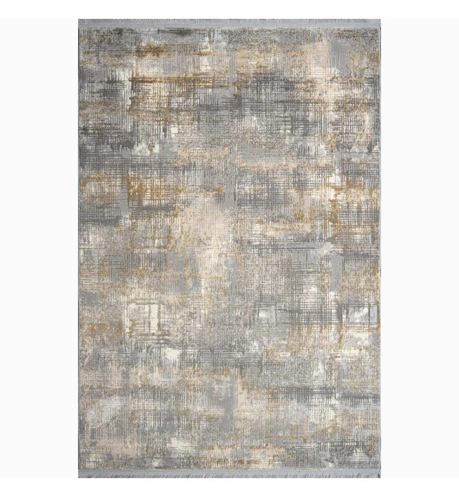 Hall Carpet, Grey, Beige, Cream, 60% Polypropylene / 40% Polyester, 100 x 250 cm