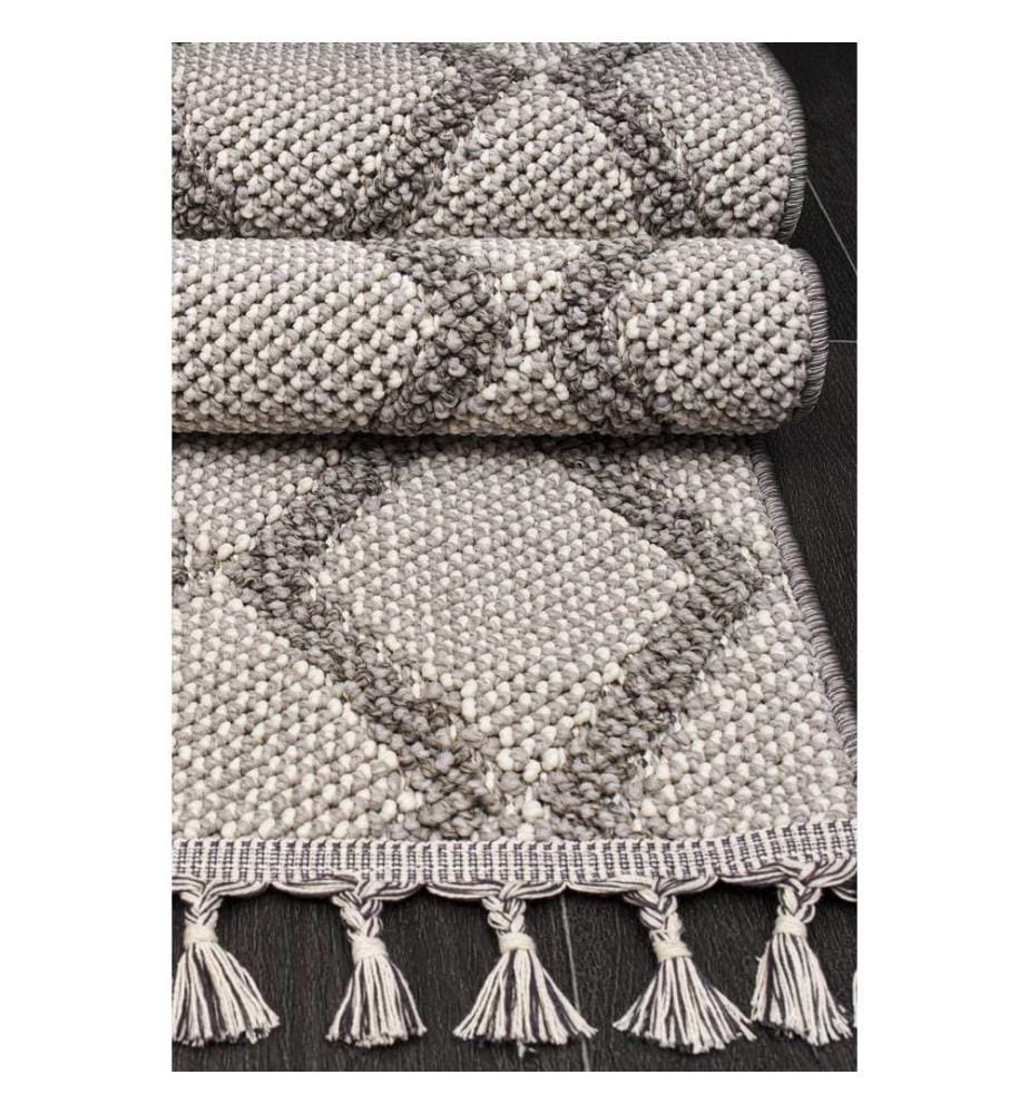 Tappeto per ingresso, Grigio, 100% polipropilene, 80 x 500 cm