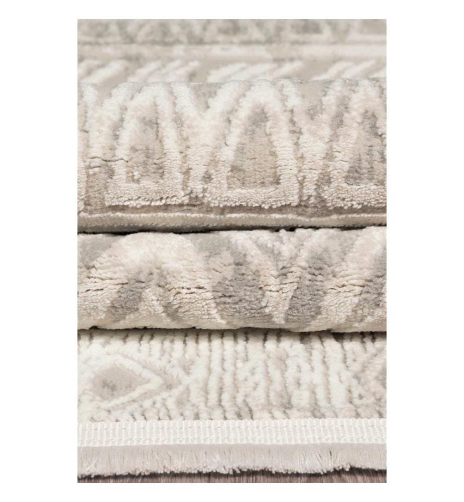 Tapis de salle, beige, 70% polypropylène / 30% polyester, 80 x 350 cm