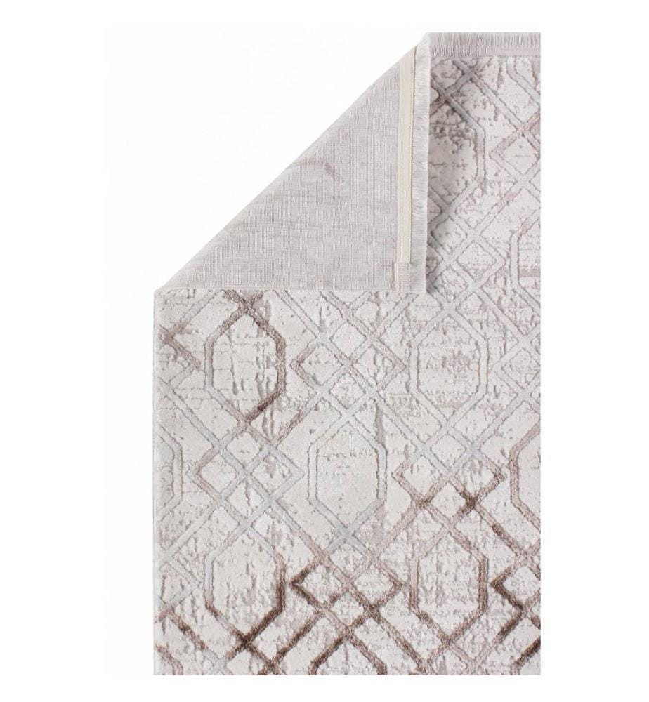 Tappeto da sala, Beige, 100% acrilico, 120 x 450 cm
