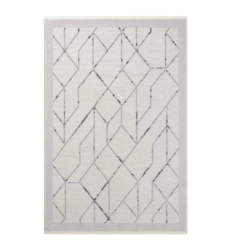 Tappeto per ingresso, Grigio, 100% Acrilico, 120 x 350 cm