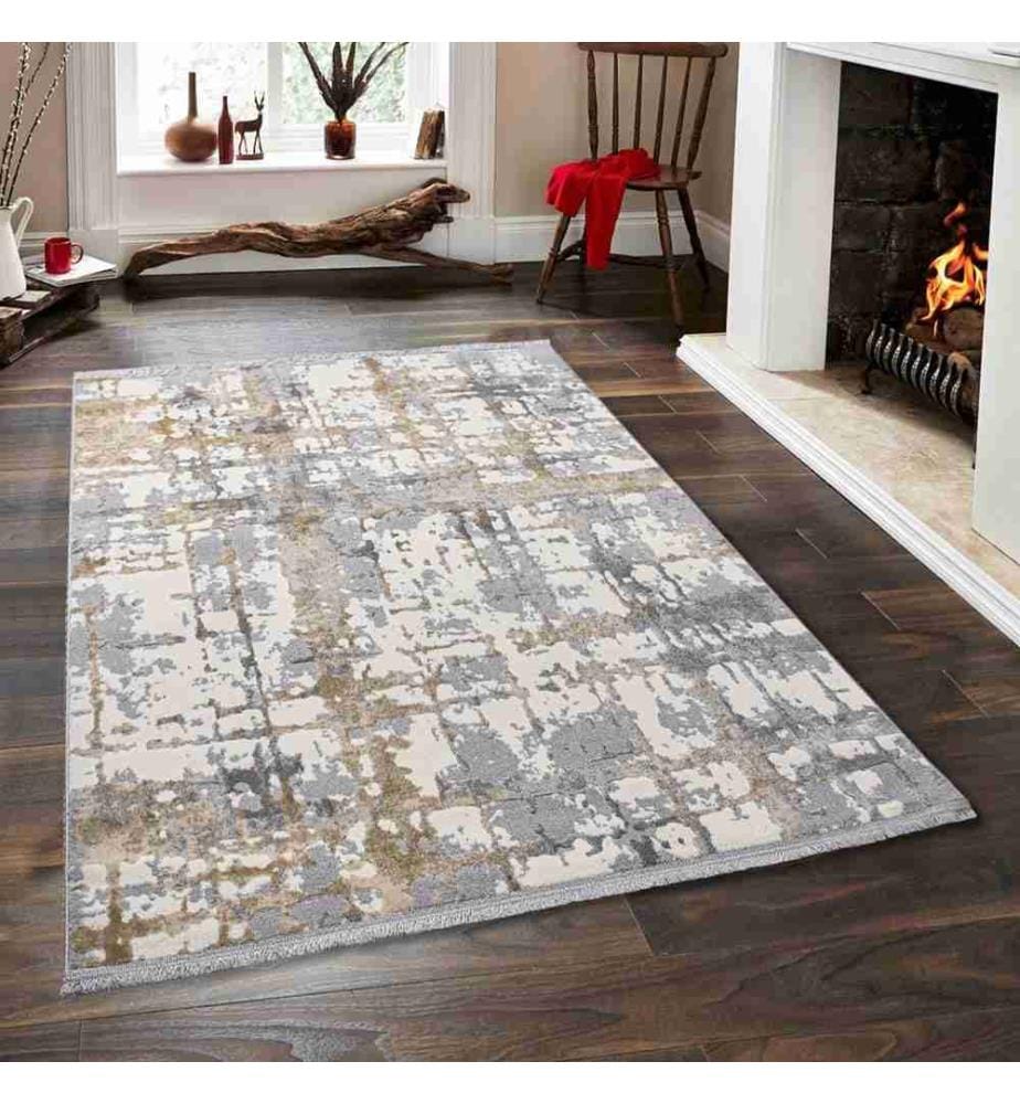 Hall Carpet, 80 x 150, , Grey Beige Cream, 60% Polypropylene - 40% Polyester, 1700 G-m²