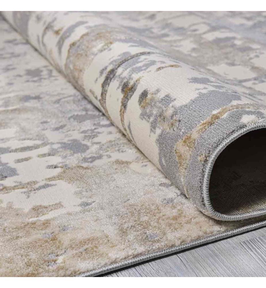 Hall Carpet, 80 x 150, , Grey Beige Cream, 60% Polypropylene - 40% Polyester, 1700 G-m²