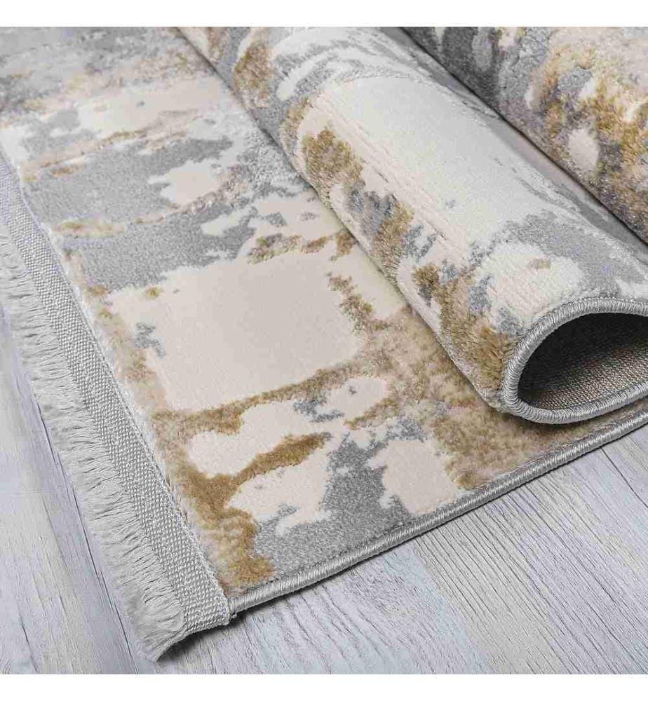 Hall Carpet, 80 x 150, , Grey Beige Cream, 60% Polypropylene - 40% Polyester, 1700 G-m²