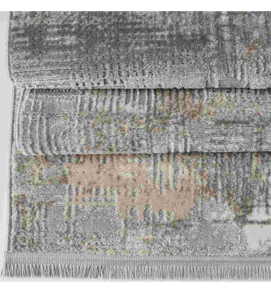 Tapis de hall, 100 x 200, , Gris Beige Crème, 60% Polypropylène - 40% Polyester, 1700 G-m²,