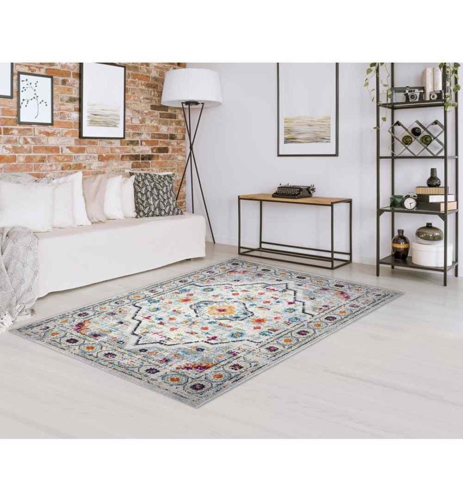 Tappeto, 160 x 230, , Bianco grigio, Polipropilene, 1500 G-m²,