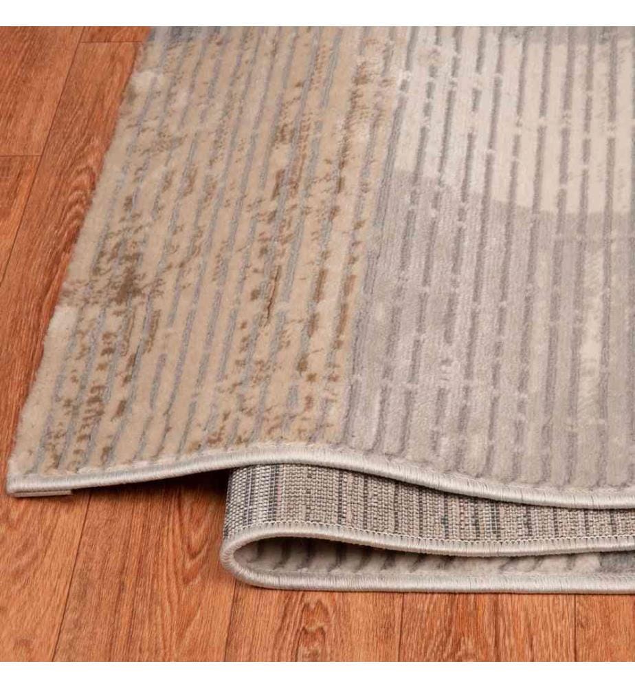 Tappeto, Grigio, Beige, Marrone, 60% Polipropilene - 40% Poliestere, 120 x 180 cm