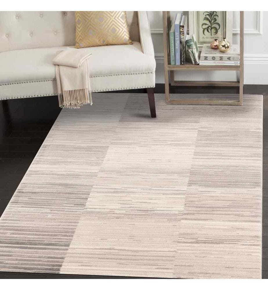 Tappeto, Grigio, Beige, Marrone, 60% Polipropilene - 40% Poliestere, 120 x 180 cm