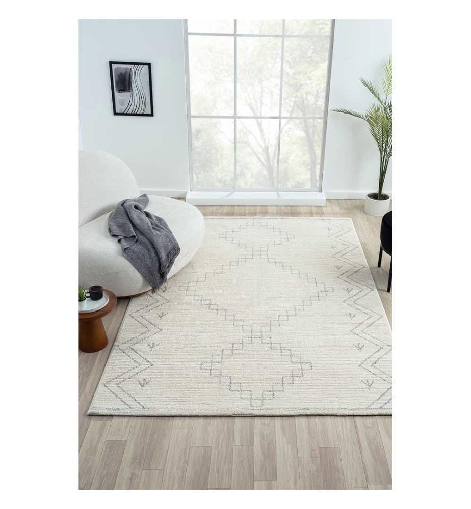 Carpet, Cream, 100% Polyester, 80 x 150 cm