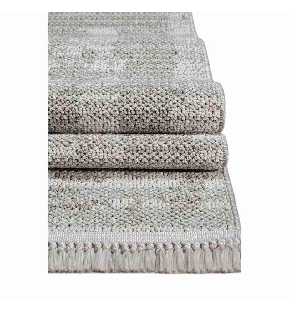 Tappeto, Crema, Grigio, 100% polipropilene, 100 x 200 cm