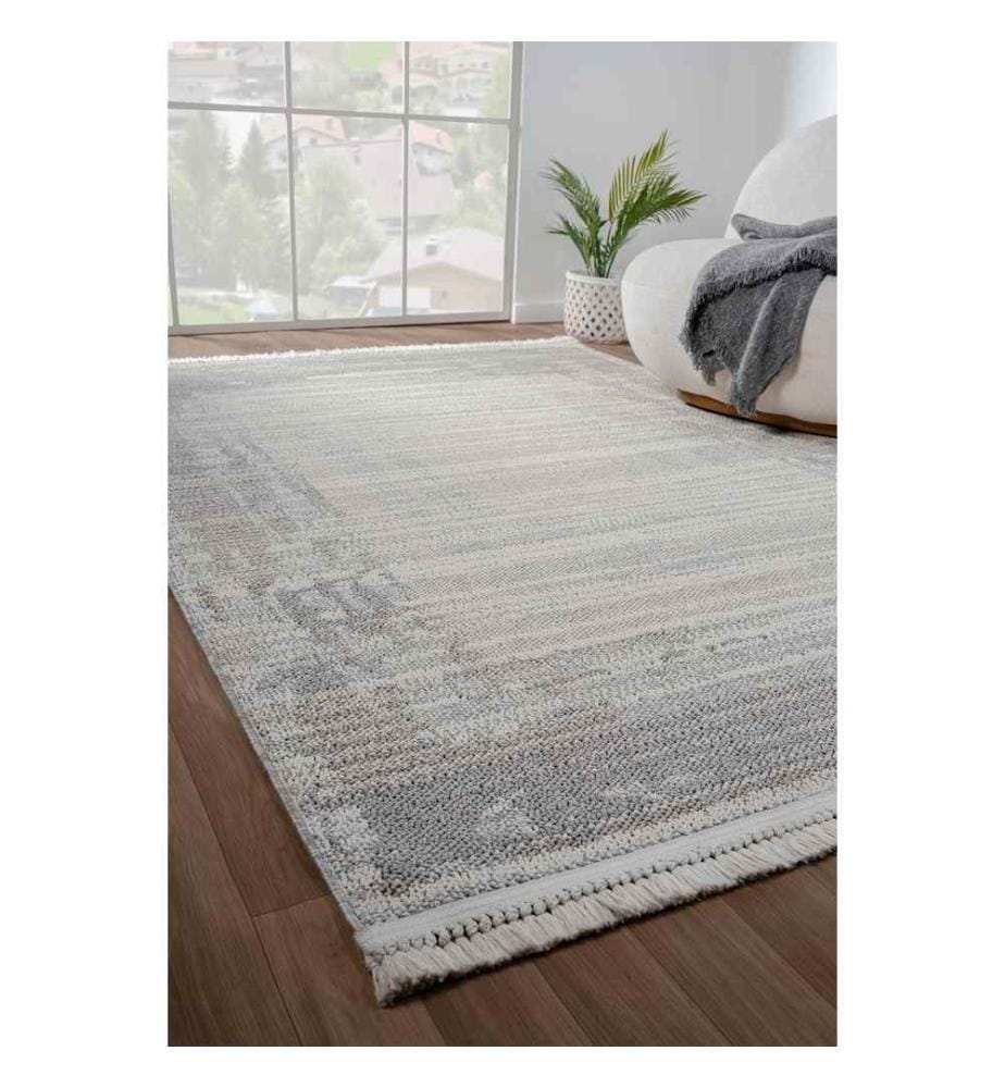 Tappeto, Crema, Grigio, 100% polipropilene, 120 x 180 cm