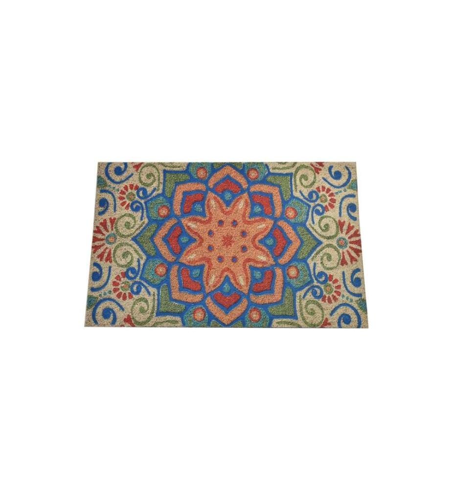 Pvc-Fussmatte, Multicolor, PVC, rutschfeste Unterseite