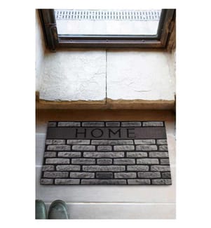 Pvc-Fussmatte, Multicolor, PVC, rutschfeste Unterseite